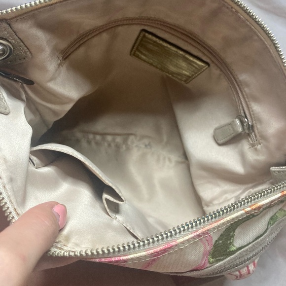 Vintage Y2K Coach Poppy Canvas Bag With Colorful Graphic C’s and Silver Accents - Picture 7 of 9